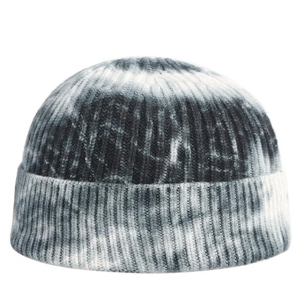 Women'S Tie Dye 100 Acrylic Beanies And Caps Cuffed Warm Winter Knit Watch Hat Skull Cap