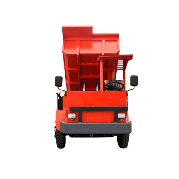Fuel Efficient Wheel Drive 4x2 Dump Truck 5 Ton Red Dumper Truck