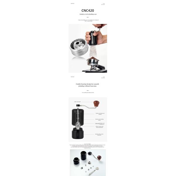 Machine de broyage portable en acier inoxydable à vitesse réglable