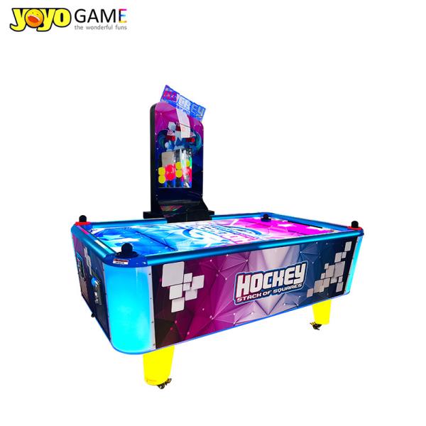 Luxury Coin Operated game Blue Air Hockey Table para clubes Hockey eletrônico para adultos