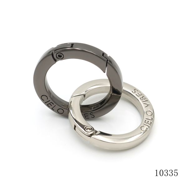 Customized Metal Spring O Ring Size Color Options Push Gate Ring Bag Accessories