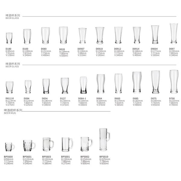 1L 33oz Custom Beer Glass Mug 1000ml Glass Beer Mug Beer Stein 1 Liter