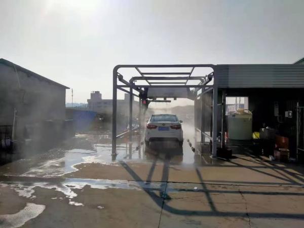 7500*3500*3200mm Metal Touch Free Automatic Car Washing Machine  AC380V 100Bar Touchless Car Wash System