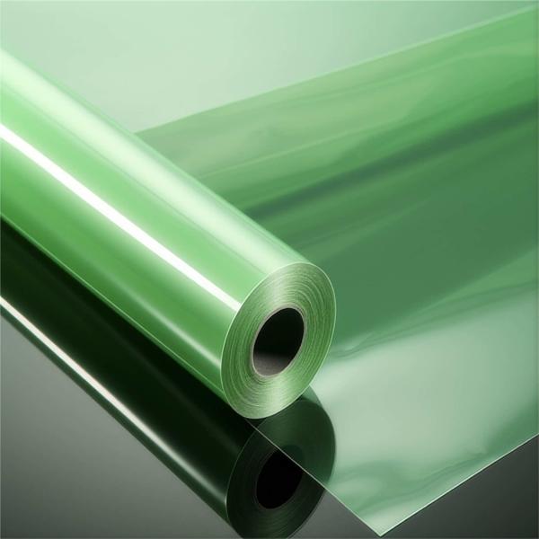 Film anti-statique vert transparent de polyéthylène téréphtalate PET