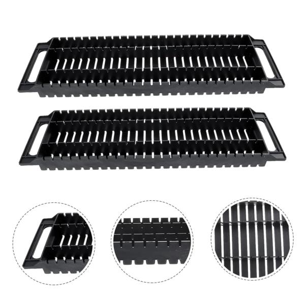 Different Size Esd Pcb Storage Circulation Rack Black Plastic Antistatic ESD Circulation Rack Shelf