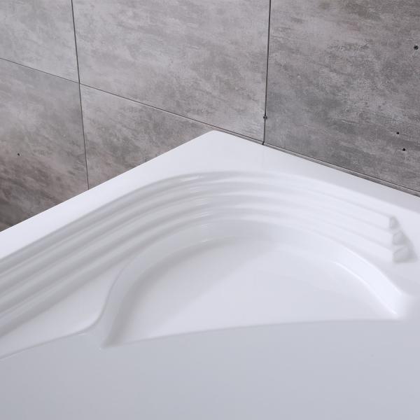 Leg Tubs Structure Acrylic Corner Bathtub with Removable Panel and Skirt Disassembled