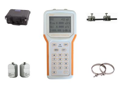 Tipo Handheld líquido ultrassônico recarregável transdutor não invasor do medidor de fluxo
