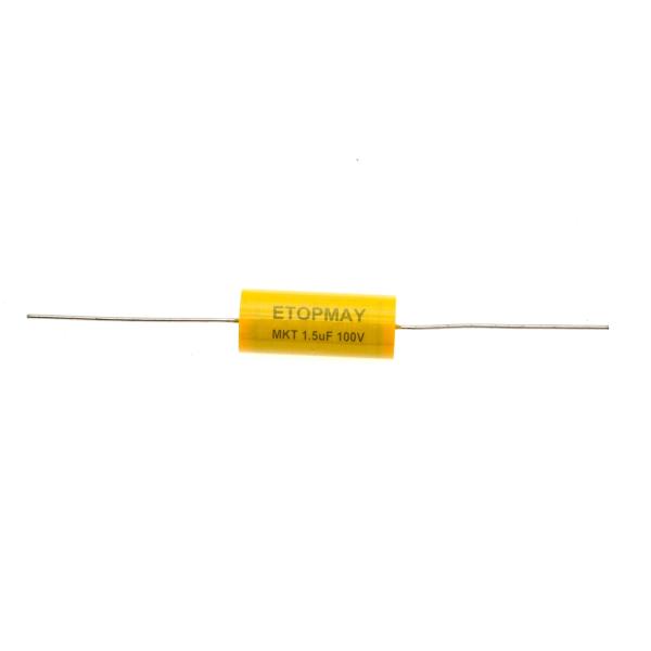 CL20 Axial Audio Film Capacitors Metallized Polyester 1.5uF 100V