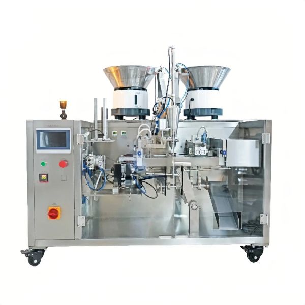 Double Disk Premade Pouch Packing Machine Counting Premade Pouch Filling Sealing Machine 2.6KW