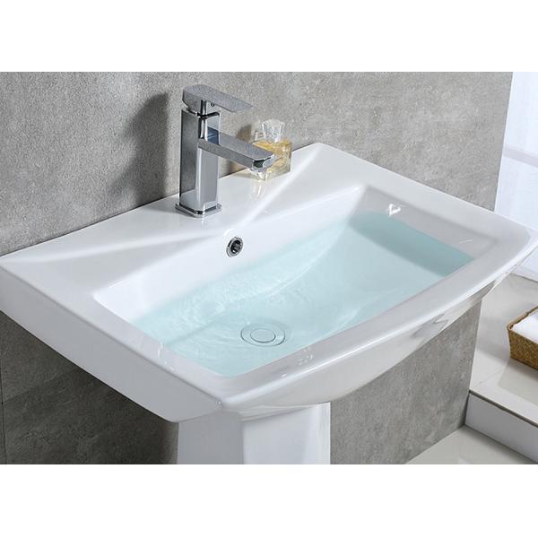 Bathroom Full Pedestal Wash Basin Free Standing Single Hole Multiple Size