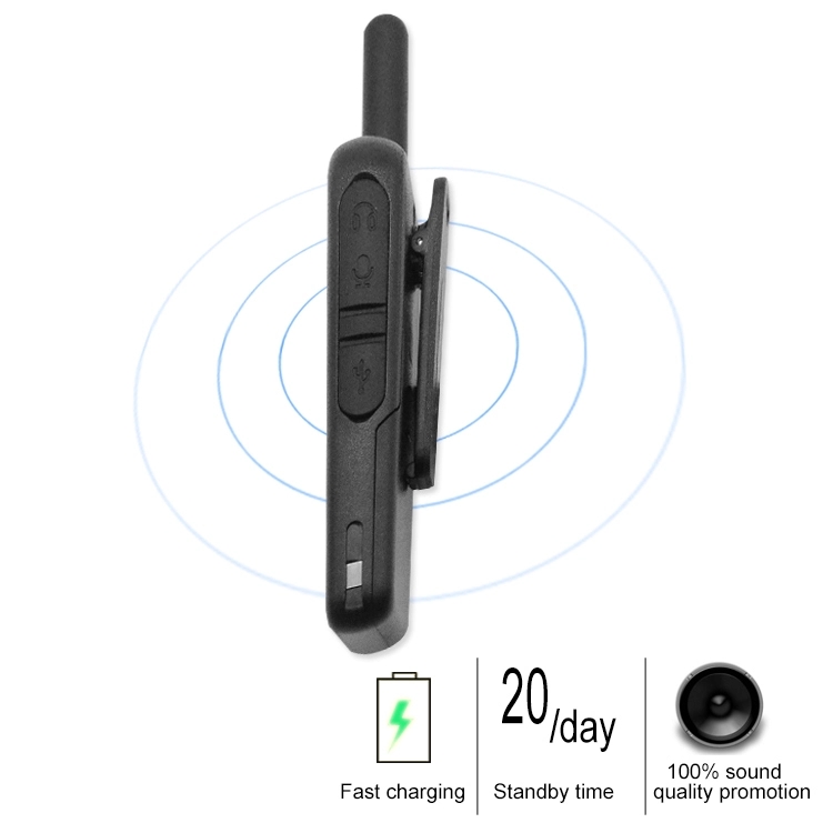 Звуковое кино UHF Walkie DC 3.7V 50 CTCSS VOX перезаряжаемые
