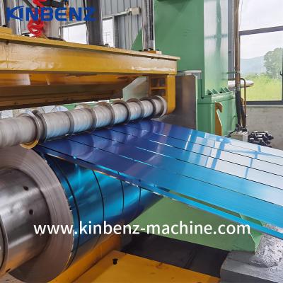 Full Automatic Metal Coil Slitter Slitting Machine Steel With Film Laminator