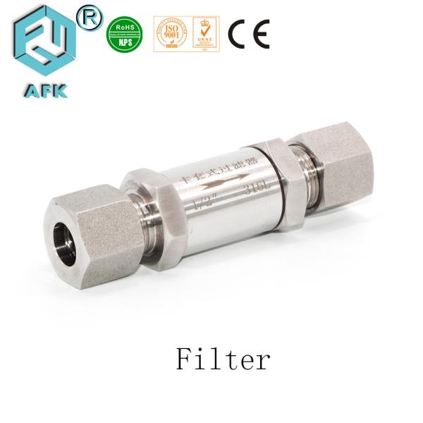 316 Air Compressor Check Valve With Ferrule OD Connector 20.6 Mpa 2μm~40μm