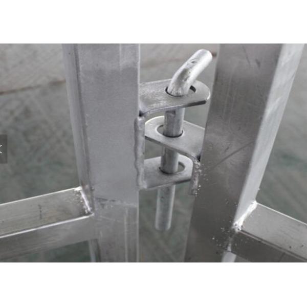 Heavy Duty Galvanized Cattle Yard Horse Fence Panel Gate Line Post 50MM