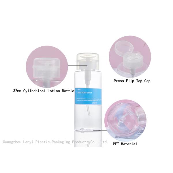 Transparent Cylinder 250ml 500ml PET Plastic Bottle