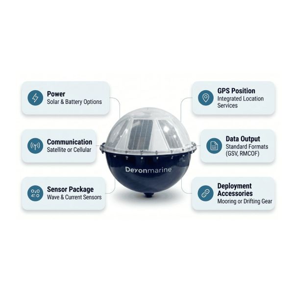 Marine Drifting Wave Current Monitoring Smart Data Buoy