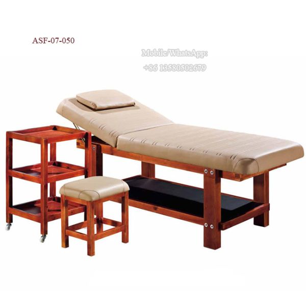 ASF-07-050 Factory Price Comfortable Stable Wood Massage Bed for SPA Salon