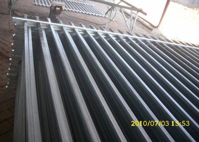 Decorative Wall Square Tubing Fence , Easily Assembled Galvanized Tube Fencing