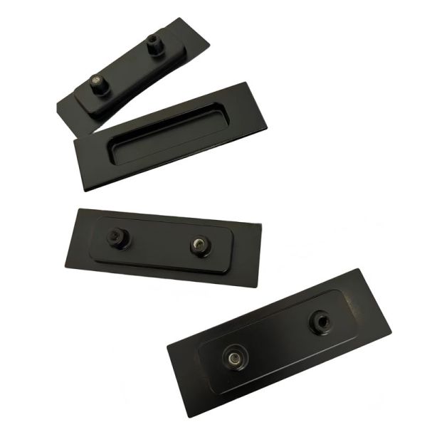 Custom CNC Milling Parts with Black Powder Coating, ±0.002~0.005mm Tolerance, and ISO9001 Certified for Automotive Applications
