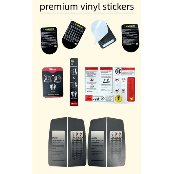 Custom Safety Warning Label Self-Adhesive Sticker with Operation Instruction for Medical Industrial Equipment OEM ODM
