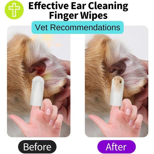 Safe Unscented Friendly Pet Glove Wipes for Effective and Eco-friendly Ear Cleaning