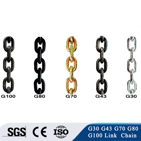  Alloy Steel Studless Black Galvanization G80 Chain Blacken Finished, Galvanized Standard EN 818-2