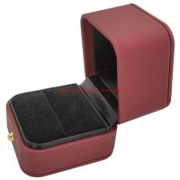 Boîte cadeau à bague de mariage en carton rigide portable avec bordure dorée et coquille