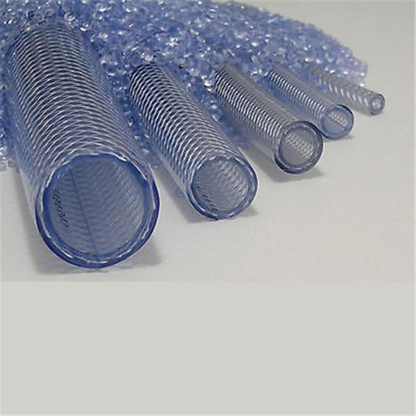 Factory Produce PVC Fiber Reinforced Hose Pipe / Braided Transparent Flexible PVC Garden Hose