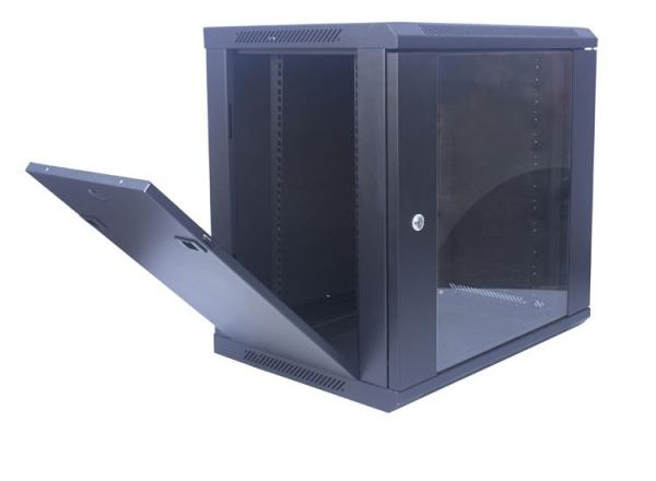 12U Glass Door Wall Mount Network Server Cabinet Enclosure 19 Inch 600x450 Rack