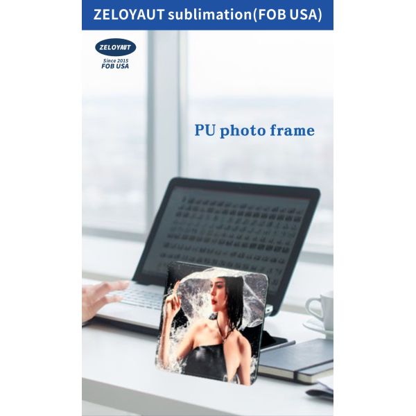 ZELOYAUT Wholesale Sublimation Blanks Hot Sales Sublimation Leather Photo Frame Birthday/Wedding/Newborn DIY Gift