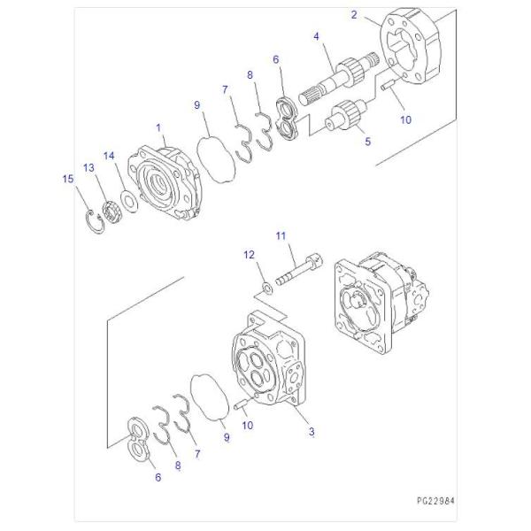 705-52-30360 Hydraulic Gear Pump WA420-3 For Truck HD255