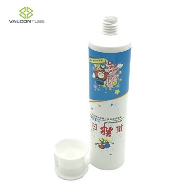 Pharmaceutical Empty Toothpaste Tubes Blue White Color MDPE Material