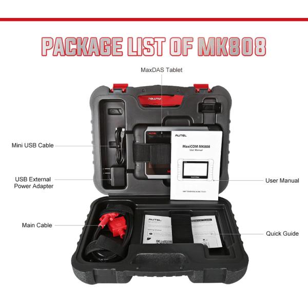 Original Autel MaxiCOM MK808 All System Diagnostic Tablet With 25 Special Functions Multi-Language