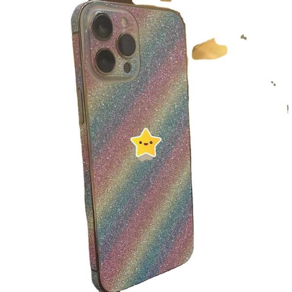 Flash Powder Phone Back Film Border Protection Sticker For 11 Pro Max