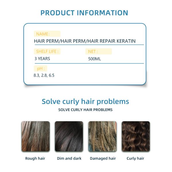 Salon Collagen Repair Damage Hair Protein Treatment Keratin Hair Perm With Private Label