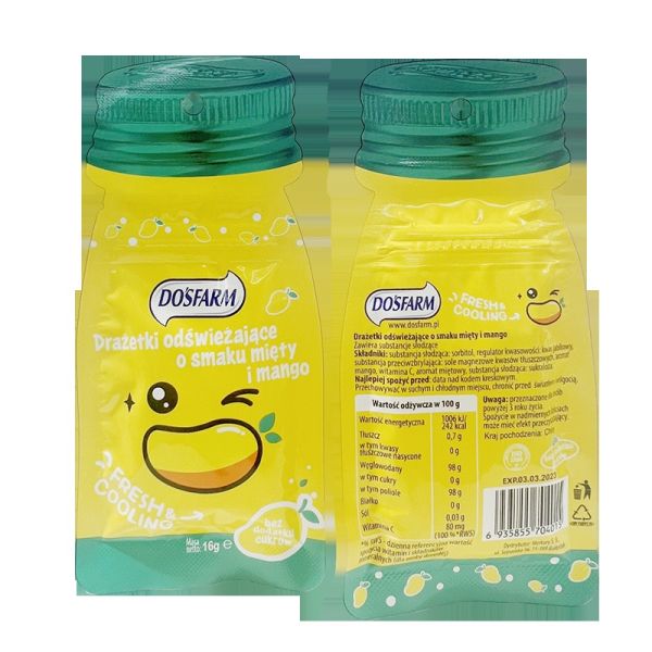 Delicious Vitamin Enriched Sugar Free Mints Candy Sachet Packed Mints Candy with Custom  Mango Flavors