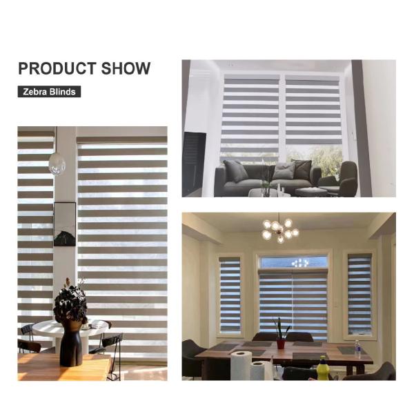 Электрические жалюзи для зебры Полиэстер твердое цветное украшение Домашнее украшение Необходимо