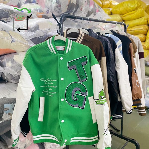 Mixed Colors Second Hand Coats Autumn And Winter Used Baseball Jersey Windproof