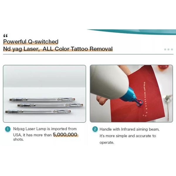 пикосекунда q лазера Nd Yag 50Hz AC220V переключила удаление татуировки для волос 1000W