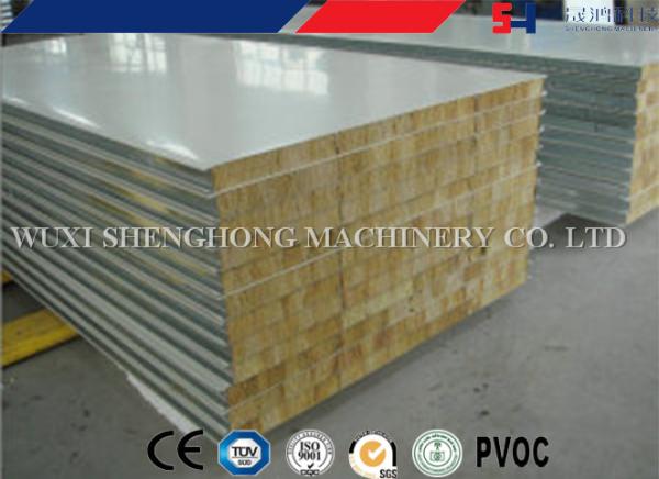 4.5m/min EPS Sandwich Panel Machine , Polystyrene Sandwich Panel Production Machinery