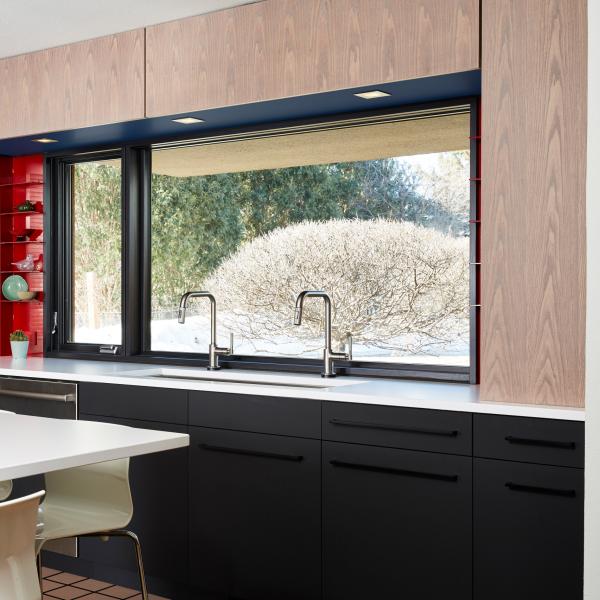 SGS Wood Texture Melamine Kitchen Cabinet Complete Kitchen Furniture