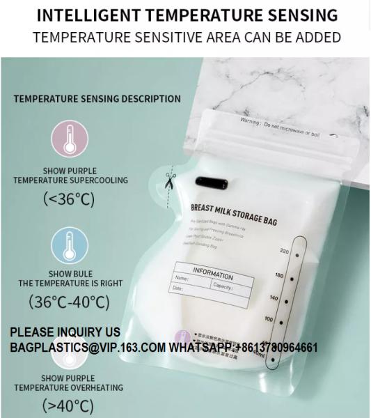 Recycle Bio Environment Material Single Layer 150ml 250ml Breast Milk Storage Bags pouchbags Baby Breastmilk Bag