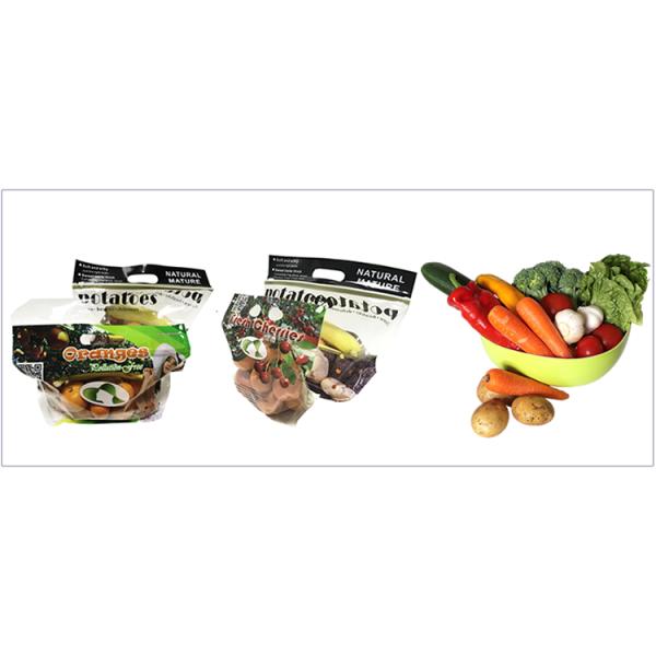 Watermelon Fresh Fruit Bags Reusable Stand Up Pouch Zipper Pe Plastic Food Grade