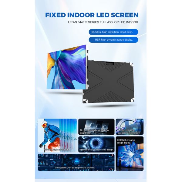 Professional Customized LED Advertising Board LED Video Wall 1.25mm Indoor Fixed LED Display Screen