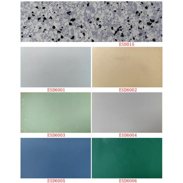 Коммерчески крен плиток пола PVC винила комнаты деятельности циновки ESD резиновый противостатический