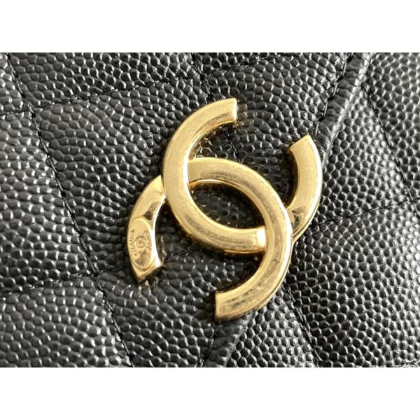 Classic Gold Double C Grain Leather Chanel 2way Bag AP3020