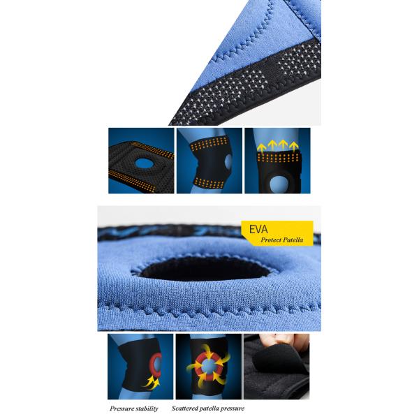 Flexible adjustable waterproof knee support for sports