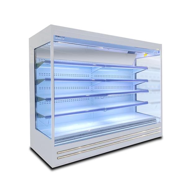 Grande ângulo direito R22a Grelha de visualização profunda Multideck Open Chiller