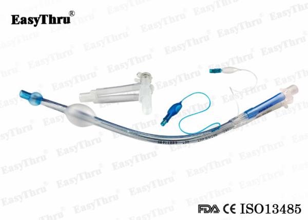 Anesthésie: tube endobronchial à double lumen à gauche et à droite pour une ventilation pulmonaire