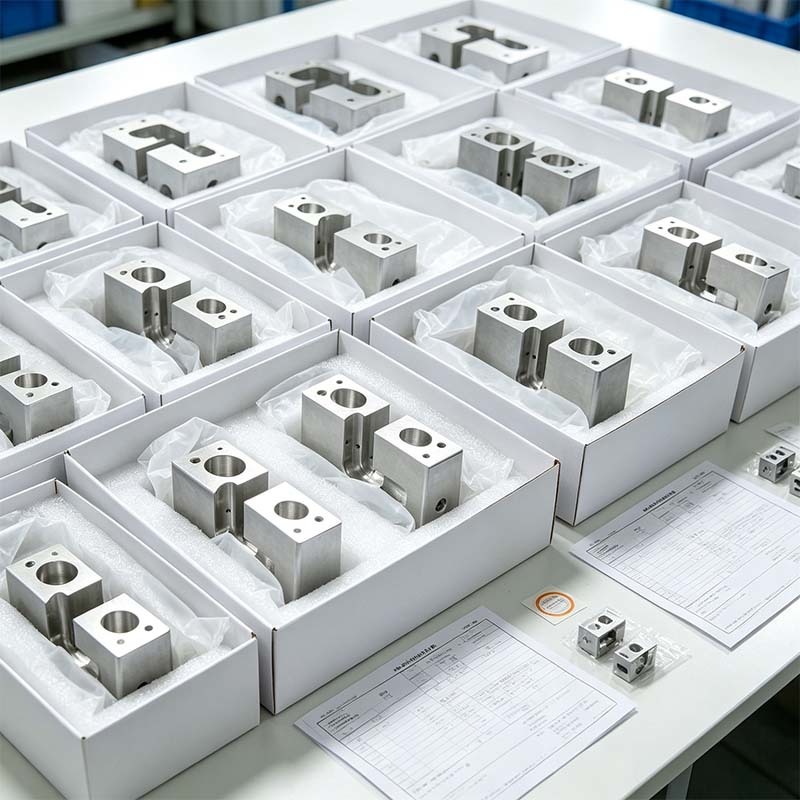 Custom CNC Machined Aluminum Block with One-piece Integral Milling, ±0.01mm Ultra Tight Tolerance, and 6061 Industrial Aluminum Alloy